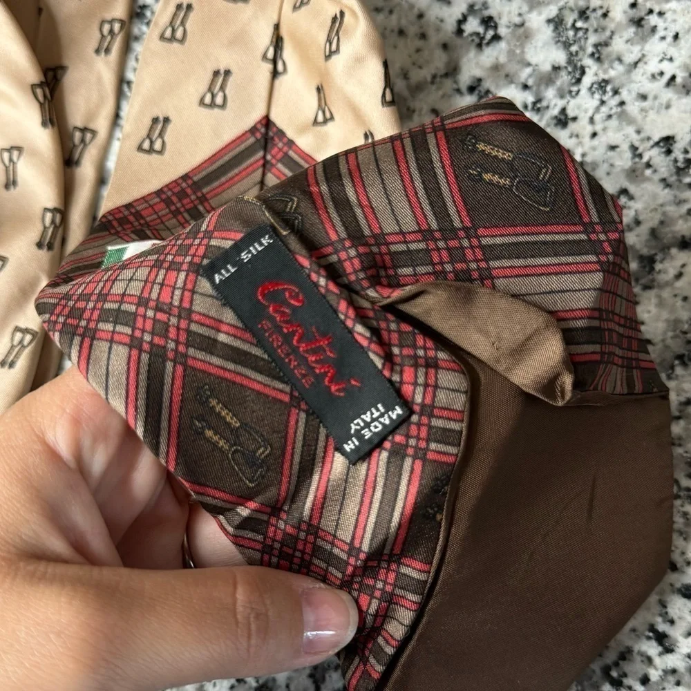 Cantini Firenze | Men’s All Silk Novelty Print Horse Stirrups